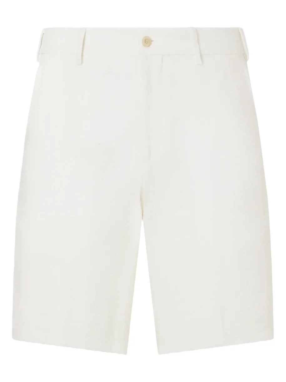 Straight-Leg Garment-Dyed Linen Shorts - Men Straight-Leg Garment-Dyed Linen Shorts - Men