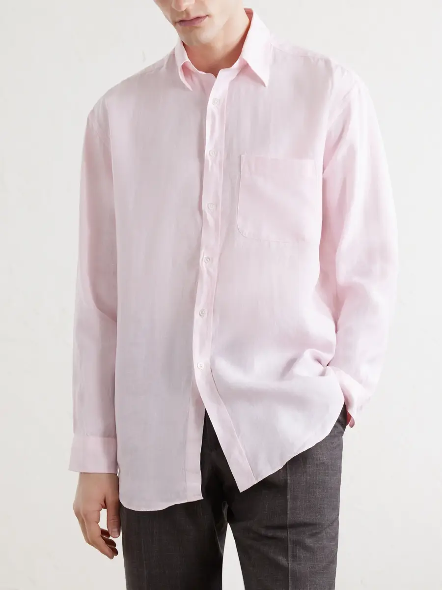 Anderson & Sheppard Linen Shirt - Men | Thumbnail 3 Anderson & Sheppard Linen Shirt - Men | Thumbnail 3