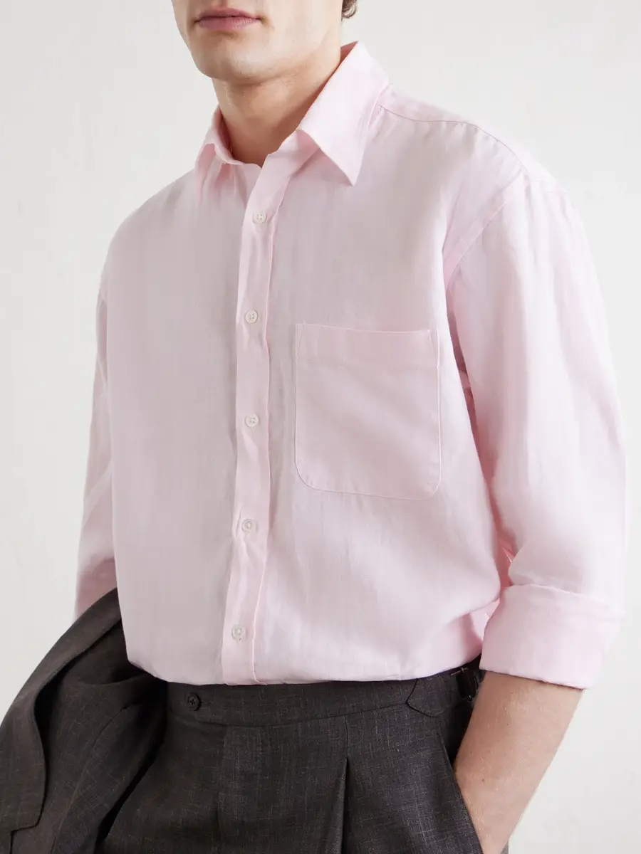 Anderson & Sheppard Linen Shirt - Men | Thumbnail 5 Anderson & Sheppard Linen Shirt - Men | Thumbnail 5