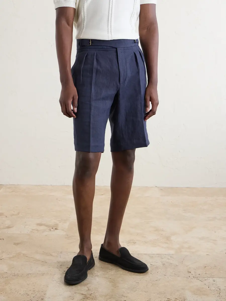 Anderson & Sheppard Gurkha Straight-Leg Wool-Blend Shorts - Men | Thumbnail 3 Anderson & Sheppard Gurkha Straight-Leg Wool-Blend Shorts - Men | Thumbnail 3