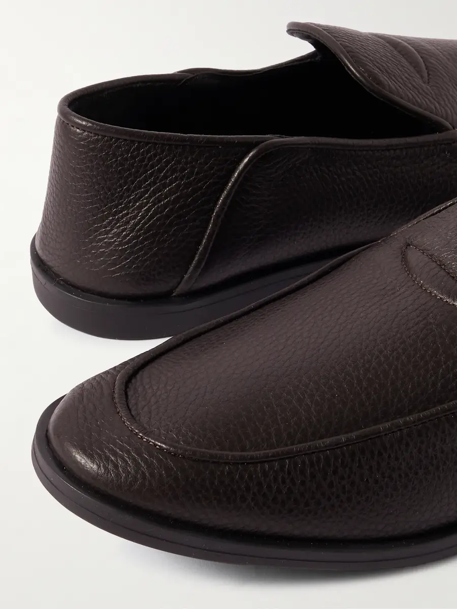 George Cleverley Mayfair II Collapsible-Heel Deerskin Loafers - Men | Thumbnail 4