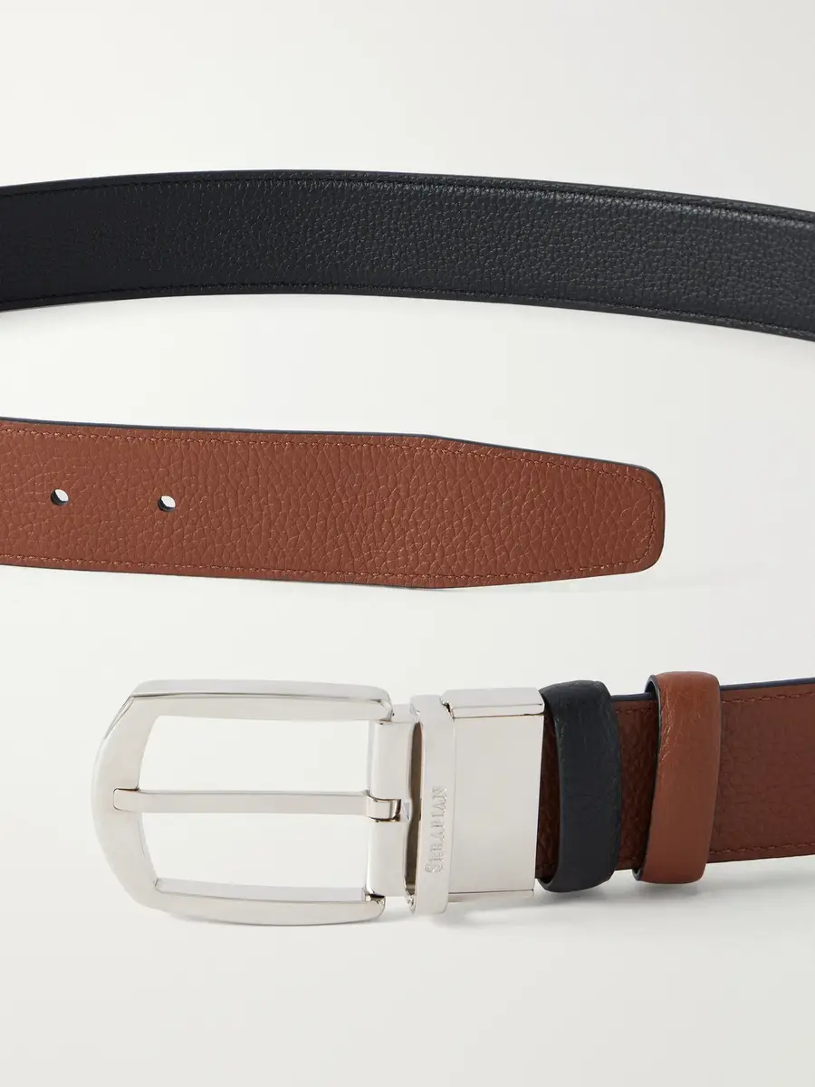 Serapian 2.5 cm Leather Belt - Men | Thumbnail 4 Serapian 2.5 cm Leather Belt - Men | Thumbnail 4