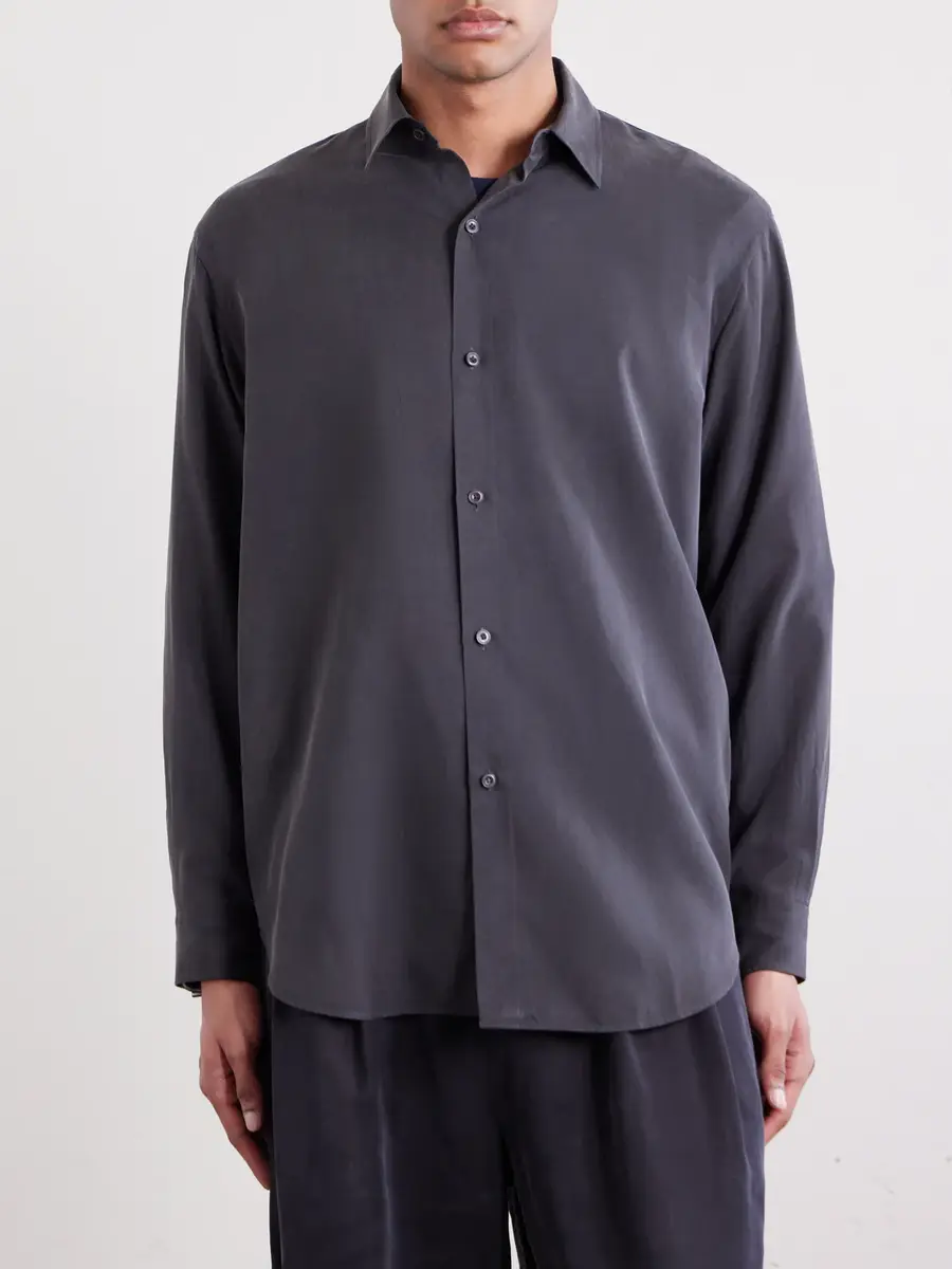 Kaptain Sunshine Silk-Gabardine Shirt - Men | Thumbnail 3 Kaptain Sunshine Silk-Gabardine Shirt - Men | Thumbnail 3