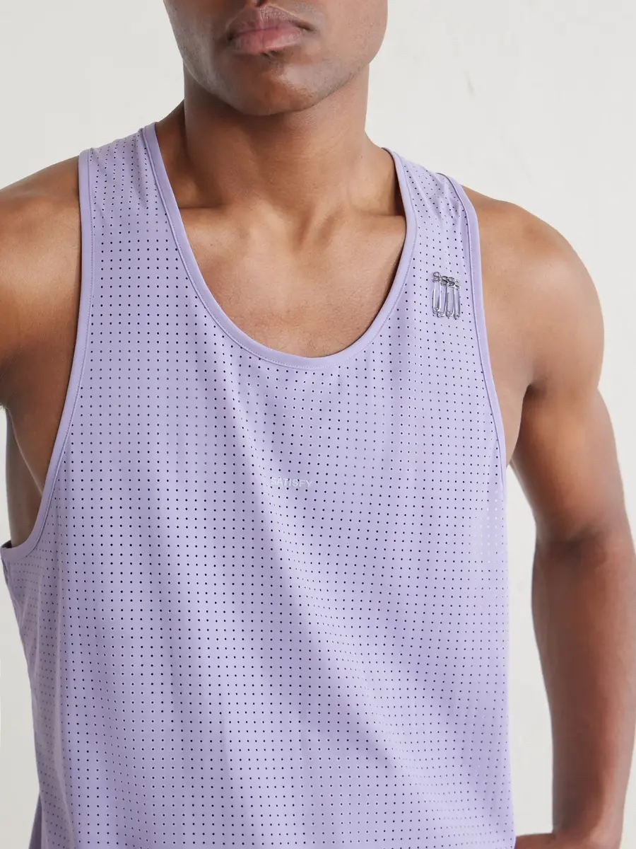 Satisfy Embellished Logo-Appliquéd Space-O™ Mesh Tank Top - Men | Thumbnail 5