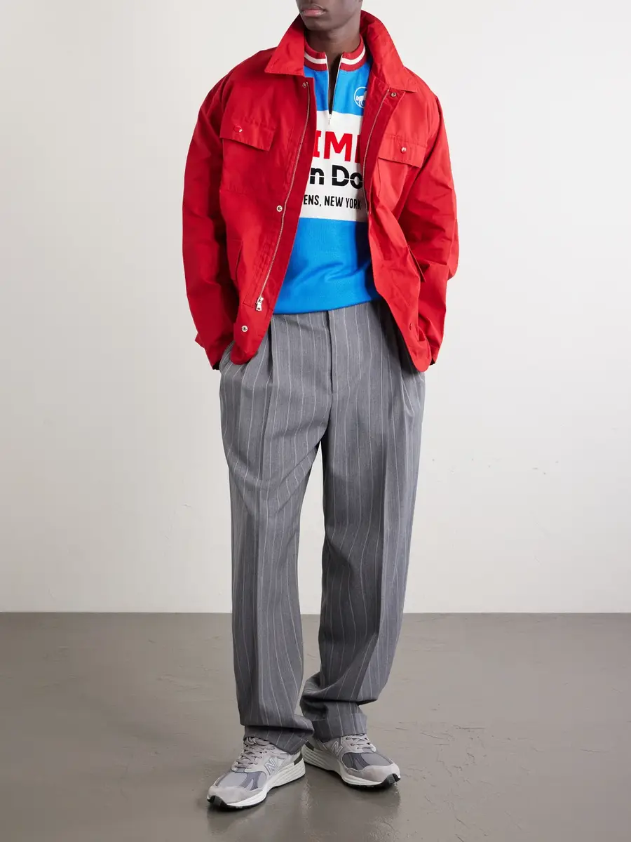 Aimé Leon Dore Logo-Detailed Merino Wool Half-Zip T-Shirt - Men | Thumbnail 2
