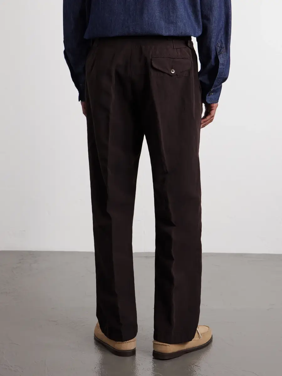 Kaptain Sunshine Straight-Leg Cotton and Linen-Blend Trousers - Men | Thumbnail 4