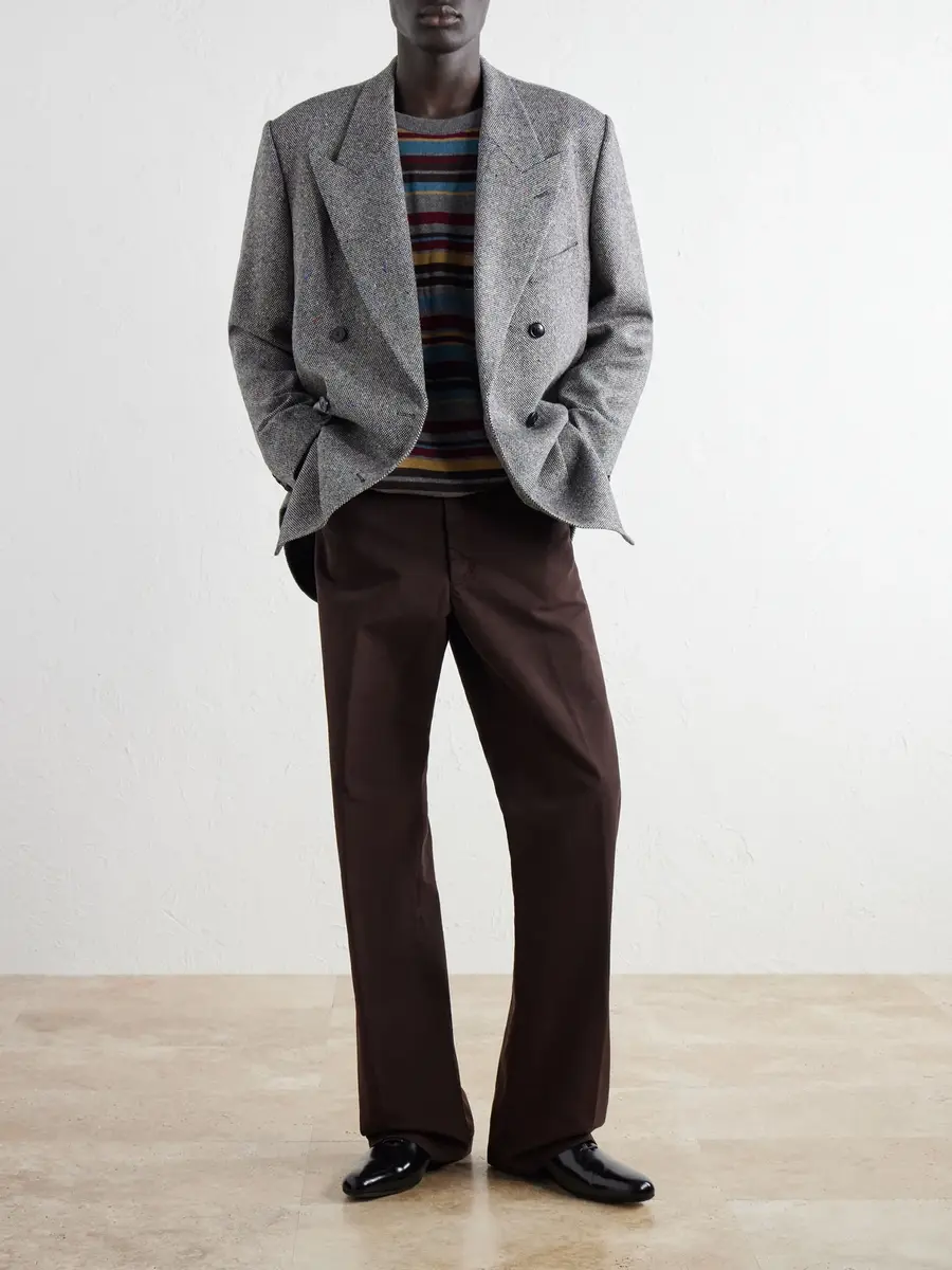 Dries Van Noten Straight-Leg Cotton Trousers - Men | Thumbnail 2