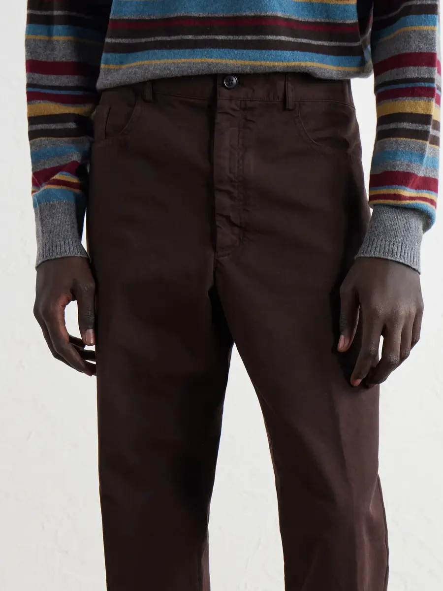 Dries Van Noten Straight-Leg Cotton Trousers - Men | Thumbnail 5