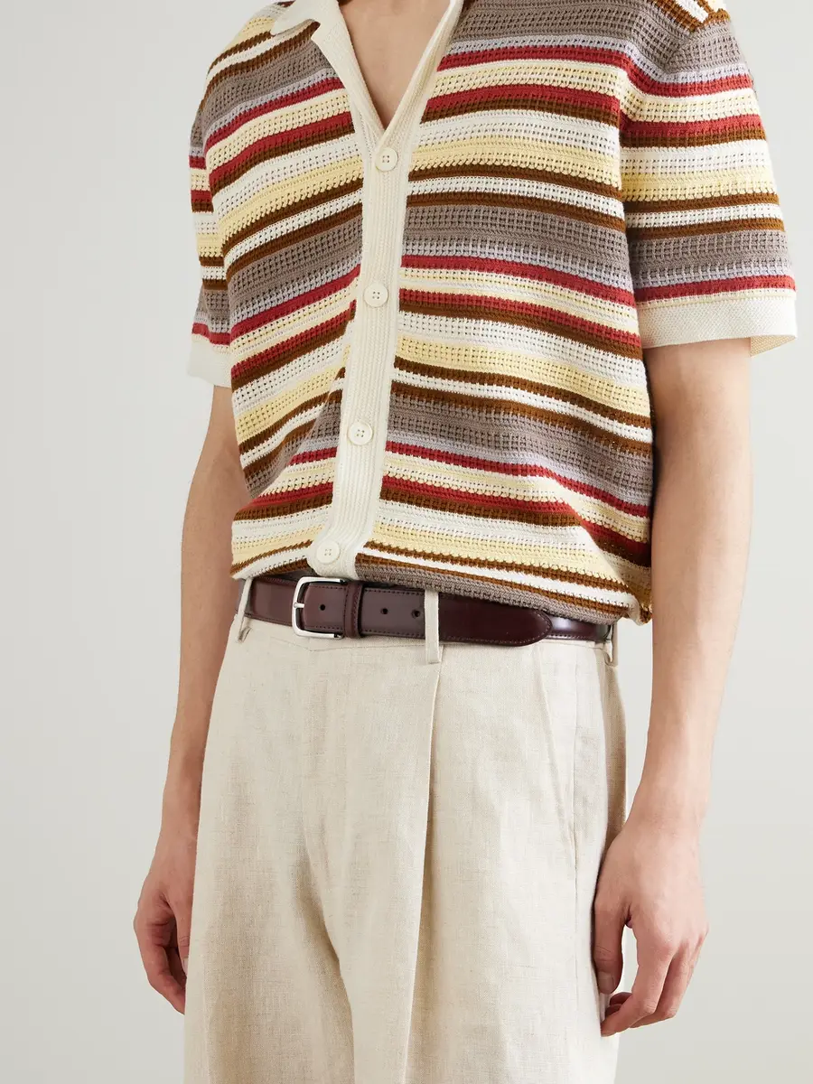 Anderson's 4cm Polished Leather Belt - Men | Thumbnail 3 Anderson's 4cm Polished Leather Belt - Men | Thumbnail 3