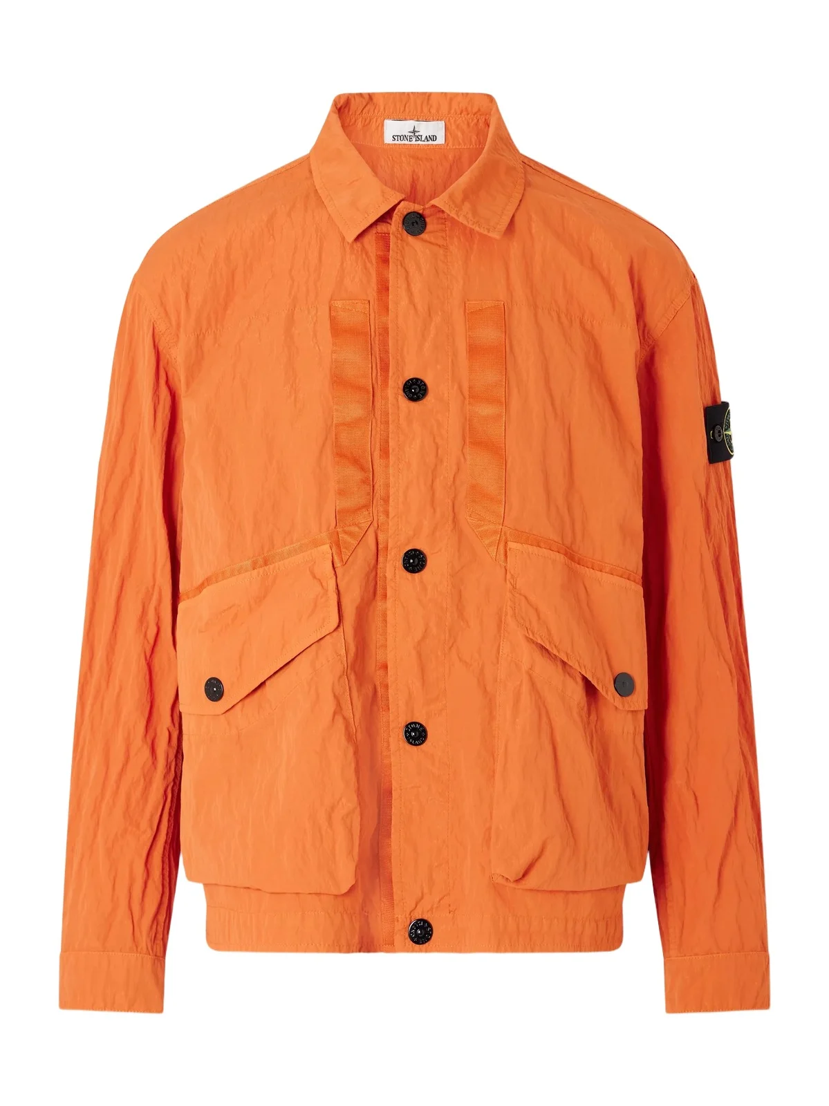 Stone Island Padded Garment-Dyed Crinkled Warp Rib Nylon-TC Jacket - Men