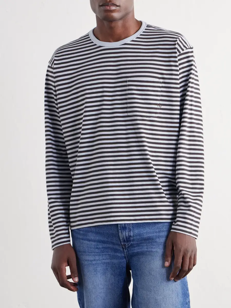rag & bone Striped Cotton-Jersey T-Shirt - Men | Thumbnail 3