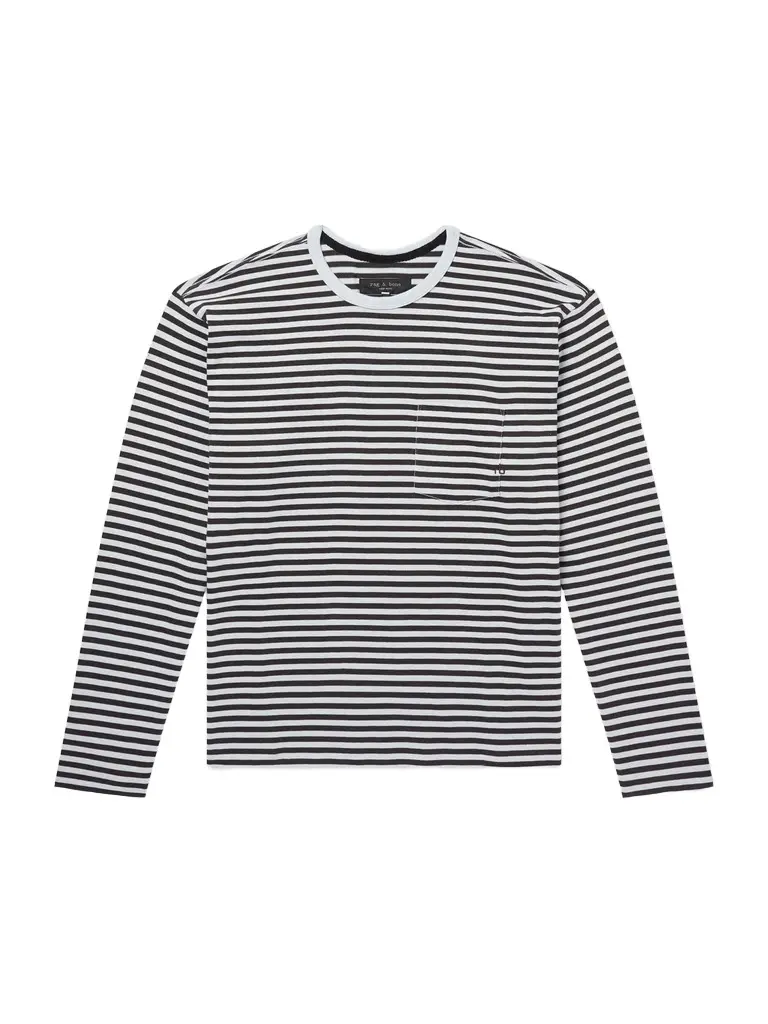 rag & bone Striped Cotton-Jersey T-Shirt - Men