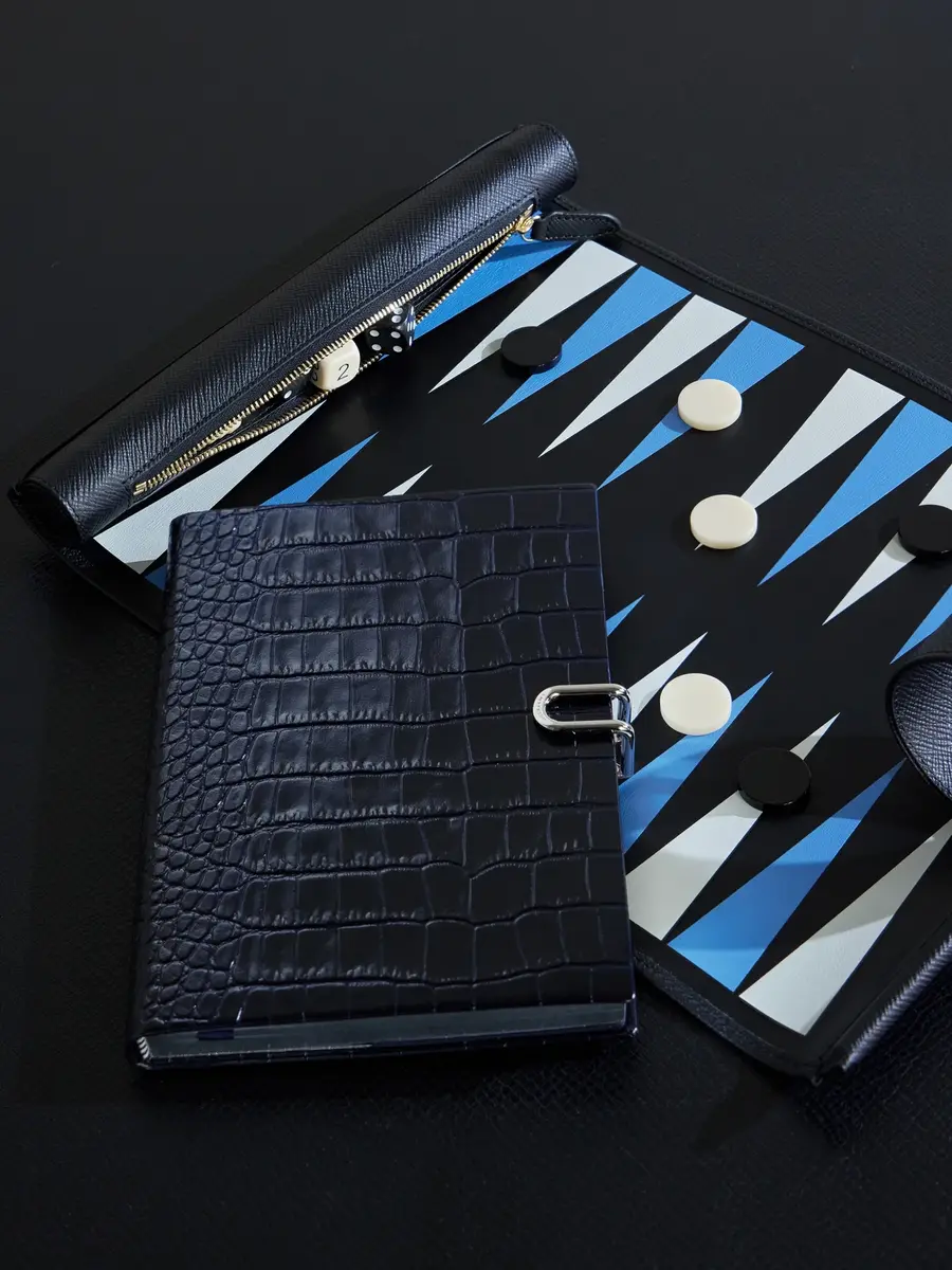 Smythson Soho Croc-Effect Leather Notebook - Men | Thumbnail 2 Smythson Soho Croc-Effect Leather Notebook - Men | Thumbnail 2