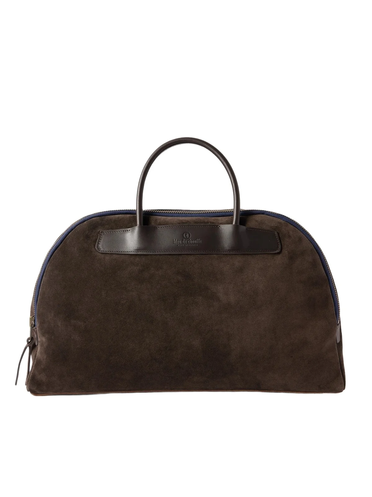 Leather-Trimmed Suede Weekend Bag - Men Leather-Trimmed Suede Weekend Bag - Men