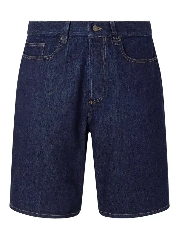 Straight-Leg Denim Shorts - Men Straight-Leg Denim Shorts - Men