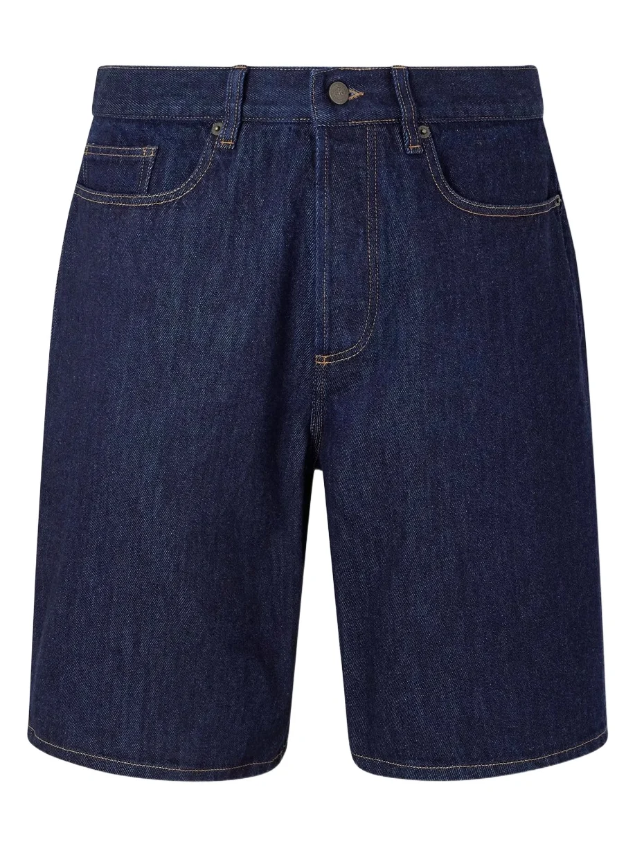 Straight-Leg Denim Shorts - Men Straight-Leg Denim Shorts - Men