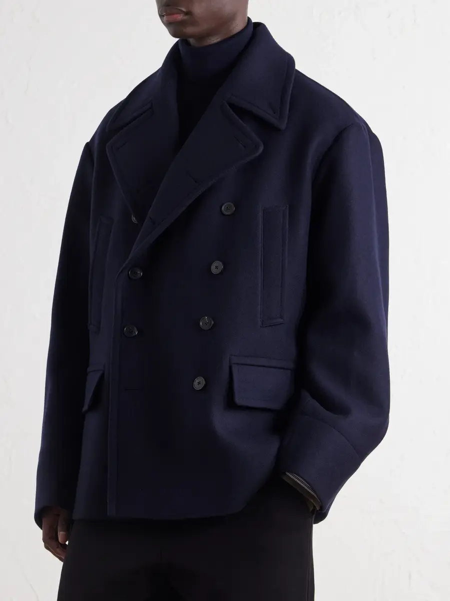 Dries Van Noten Double-Breasted Wool-Blend Coat - Men | Thumbnail 3 Dries Van Noten Double-Breasted Wool-Blend Coat - Men | Thumbnail 3