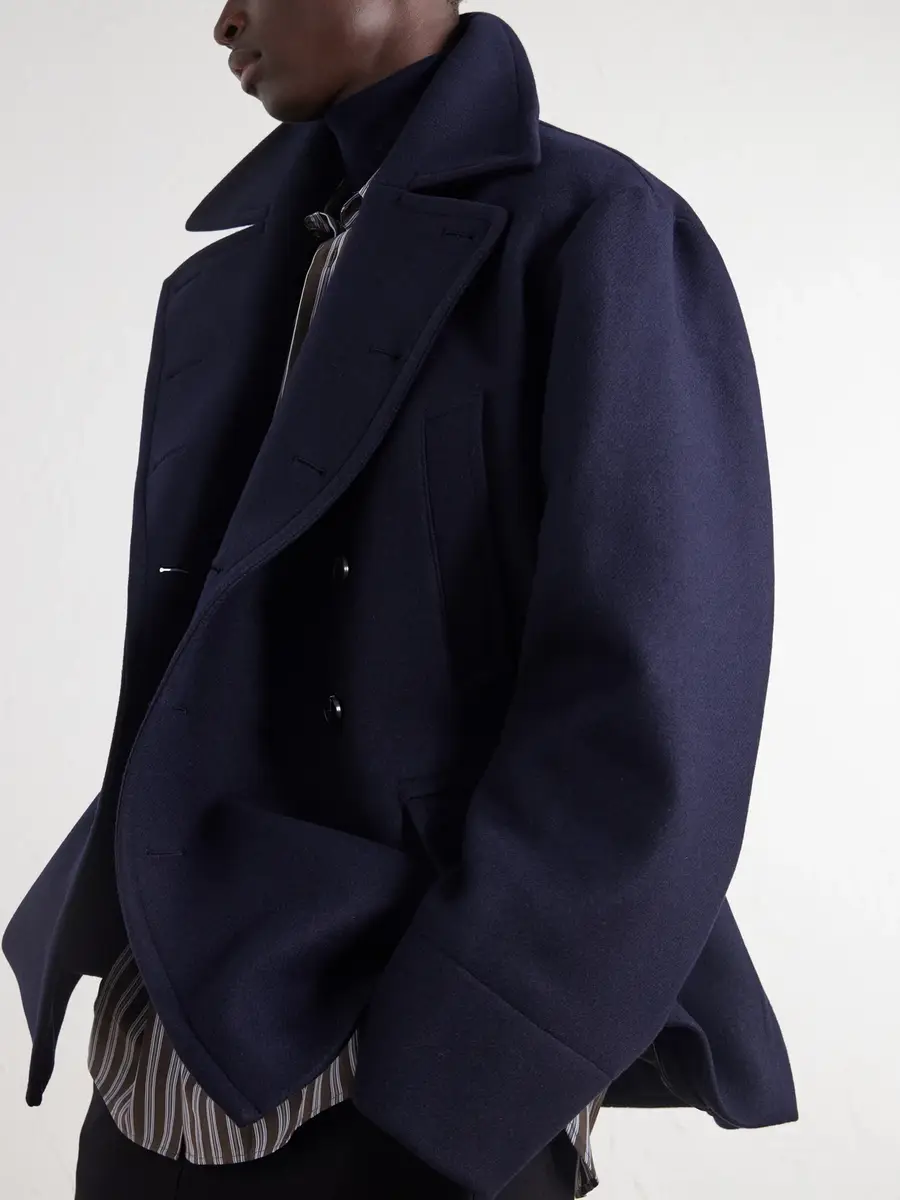 Dries Van Noten Double-Breasted Wool-Blend Coat - Men | Thumbnail 5 Dries Van Noten Double-Breasted Wool-Blend Coat - Men | Thumbnail 5
