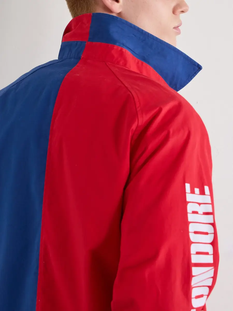 Aimé Leon Dore Logo-Print Colour-Block Cotton Overshirt - Men | Thumbnail 5