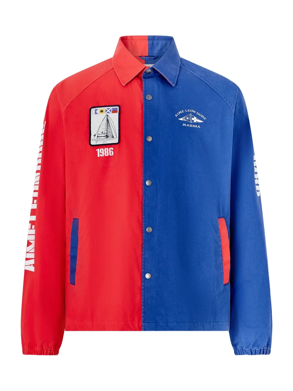 Logo-Print Colour-Block Cotton Overshirt - Men Logo-Print Colour-Block Cotton Overshirt - Men