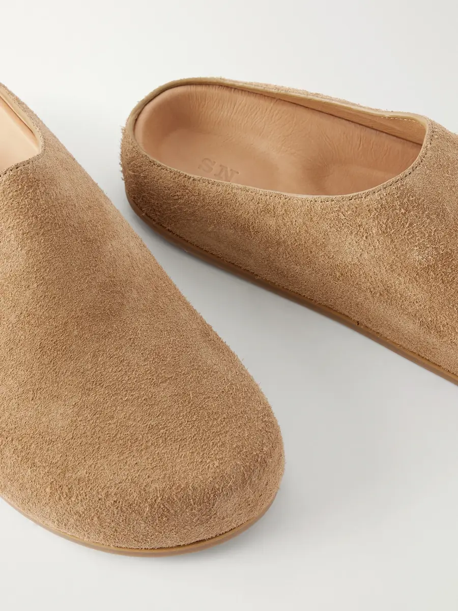 Studio Nicholson Suede Clogs - Men | Thumbnail 5 Studio Nicholson Suede Clogs - Men | Thumbnail 5