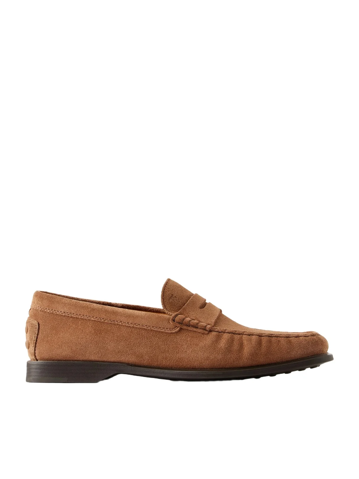 Gathered Suede Penny Loafers - Men Gathered Suede Penny Loafers - Men