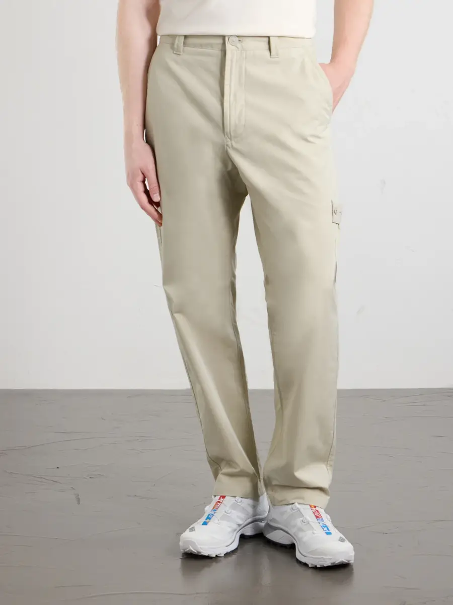 Stone Island STONE ISLAND GHOST Straight-Leg Logo-Appliquéd All-Weather Cotton-Canvas Chinos - Men | Thumbnail 3 Stone Island STONE ISLAND GHOST Straight-Leg Logo-Appliquéd All-Weather Cotton-Canvas Chinos - Men | Thumbnail 3