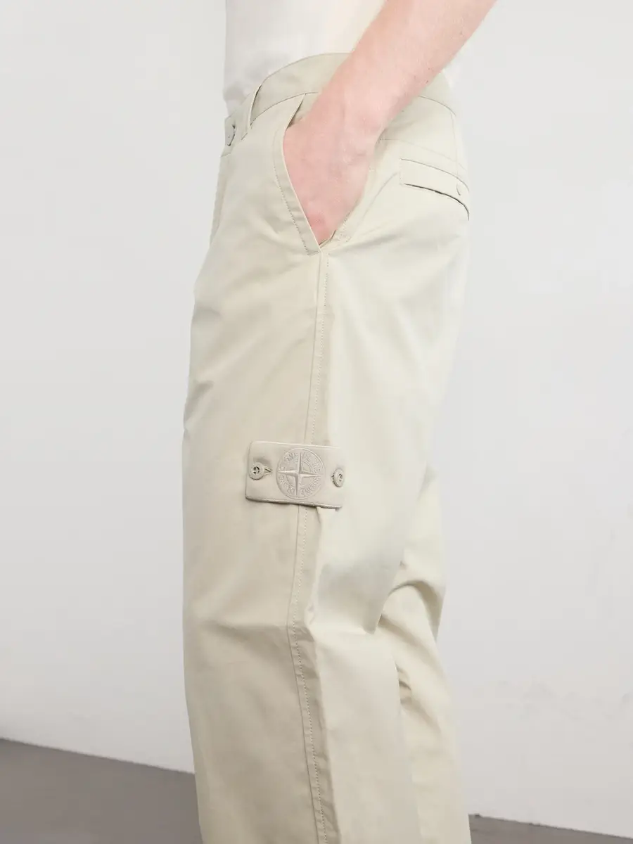 Stone Island STONE ISLAND GHOST Straight-Leg Logo-Appliquéd All-Weather Cotton-Canvas Chinos - Men | Thumbnail 5 Stone Island STONE ISLAND GHOST Straight-Leg Logo-Appliquéd All-Weather Cotton-Canvas Chinos - Men | Thumbnail 5
