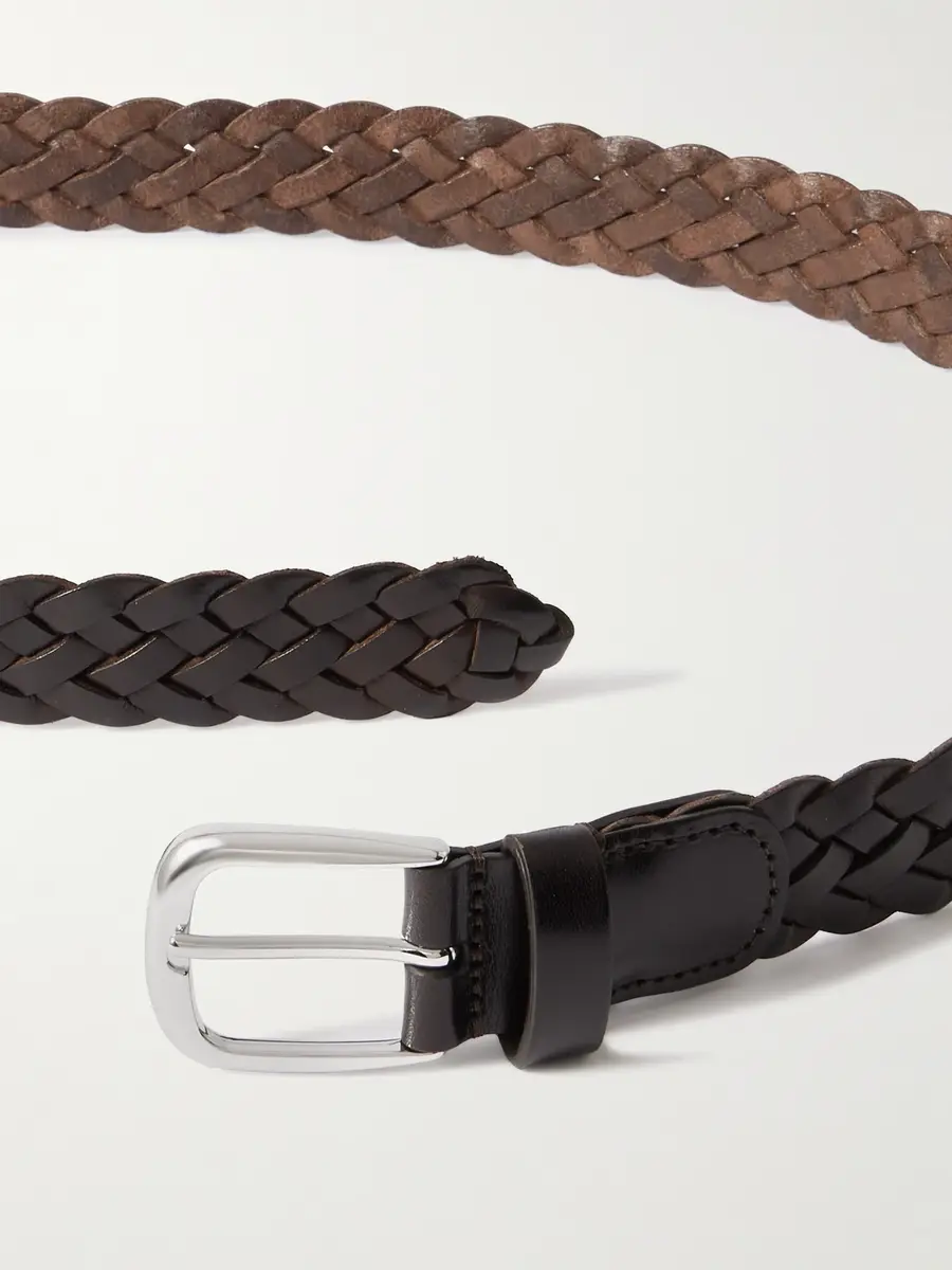 Anderson's 3cm Woven Leather Belt - Men | Thumbnail 2