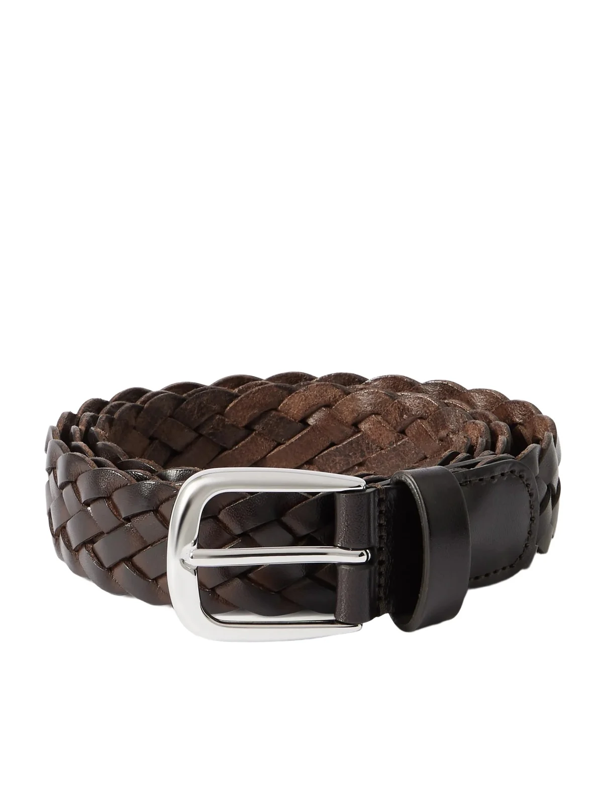 3cm Woven Leather Belt - Men 3cm Woven Leather Belt - Men