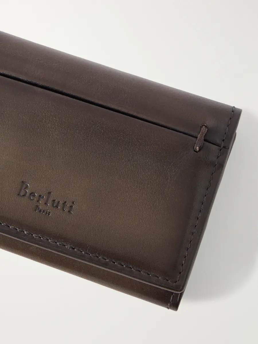 Berluti Imbuia Gaspard Venezia Leather Cardholder - Men | Thumbnail 3