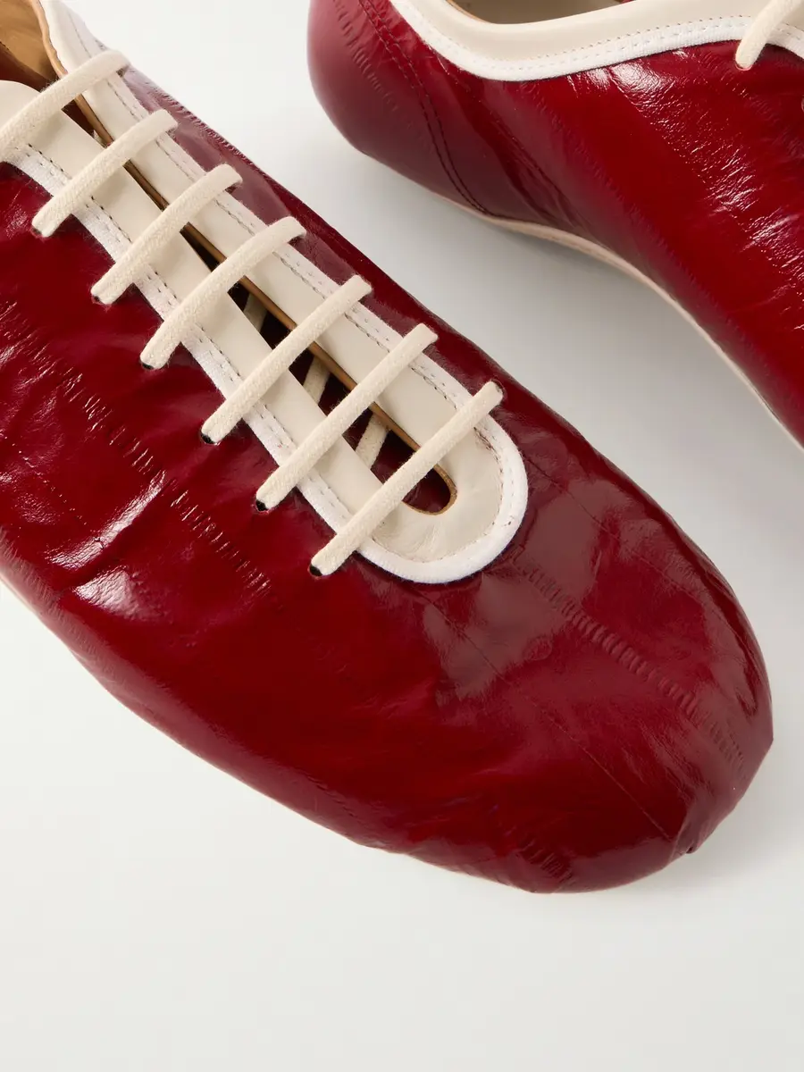 Dries Van Noten Glossed Leather Sneakers - Men | Thumbnail 5 Dries Van Noten Glossed Leather Sneakers - Men | Thumbnail 5