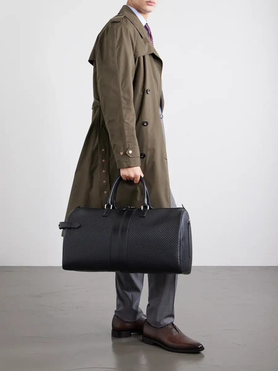 Serapian Holdall Leather-Trimmed Coated-Canvas Bag - Men | Thumbnail 2