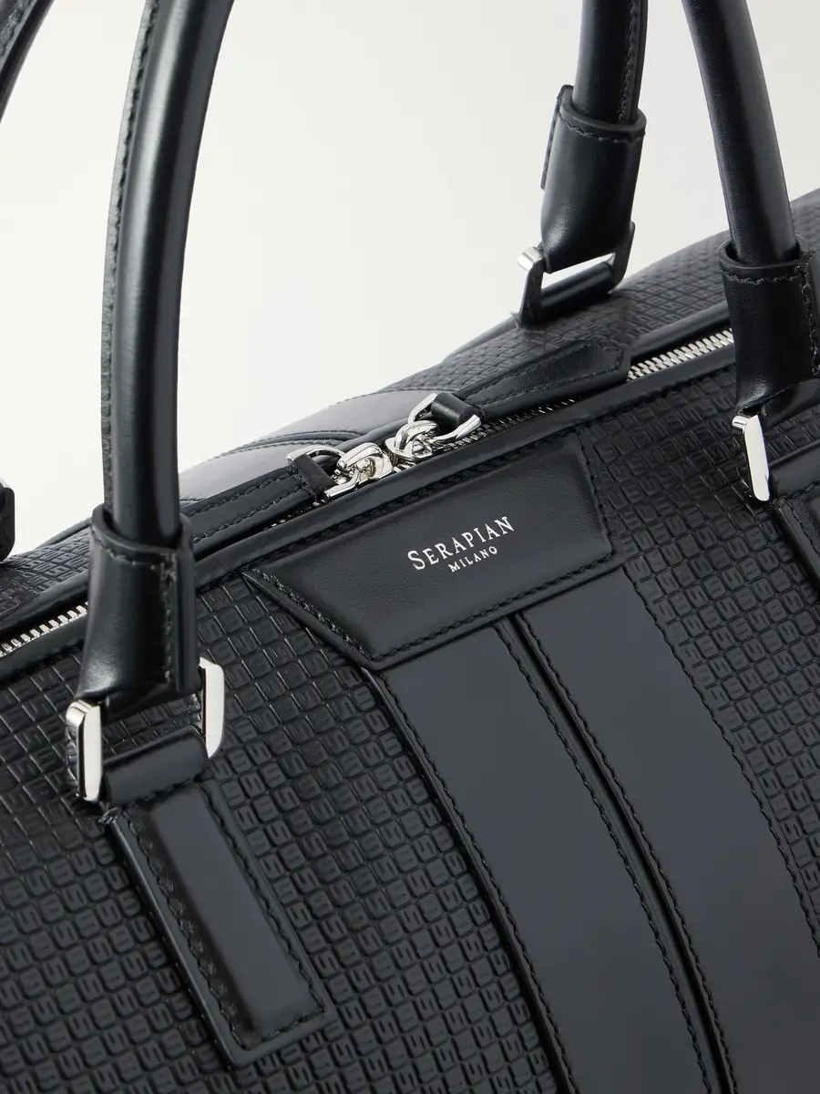 Serapian Holdall Leather-Trimmed Coated-Canvas Bag - Men | Thumbnail 5