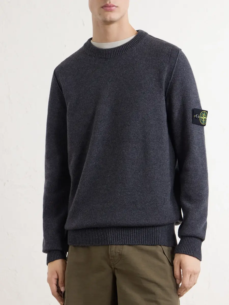Stone Island Lambswool-Blend Sweater - Men | Thumbnail 3
