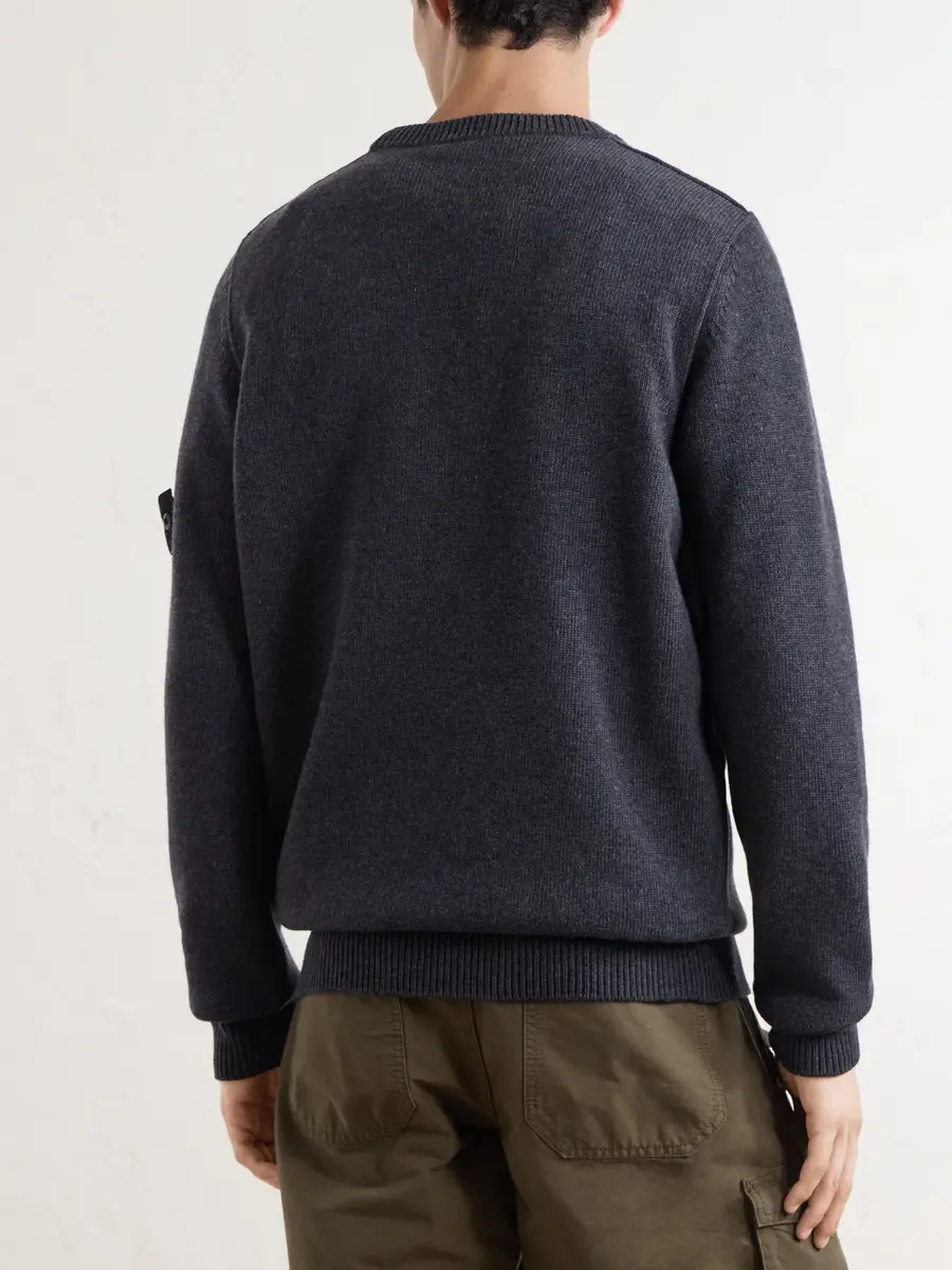Stone Island Lambswool-Blend Sweater - Men | Thumbnail 4