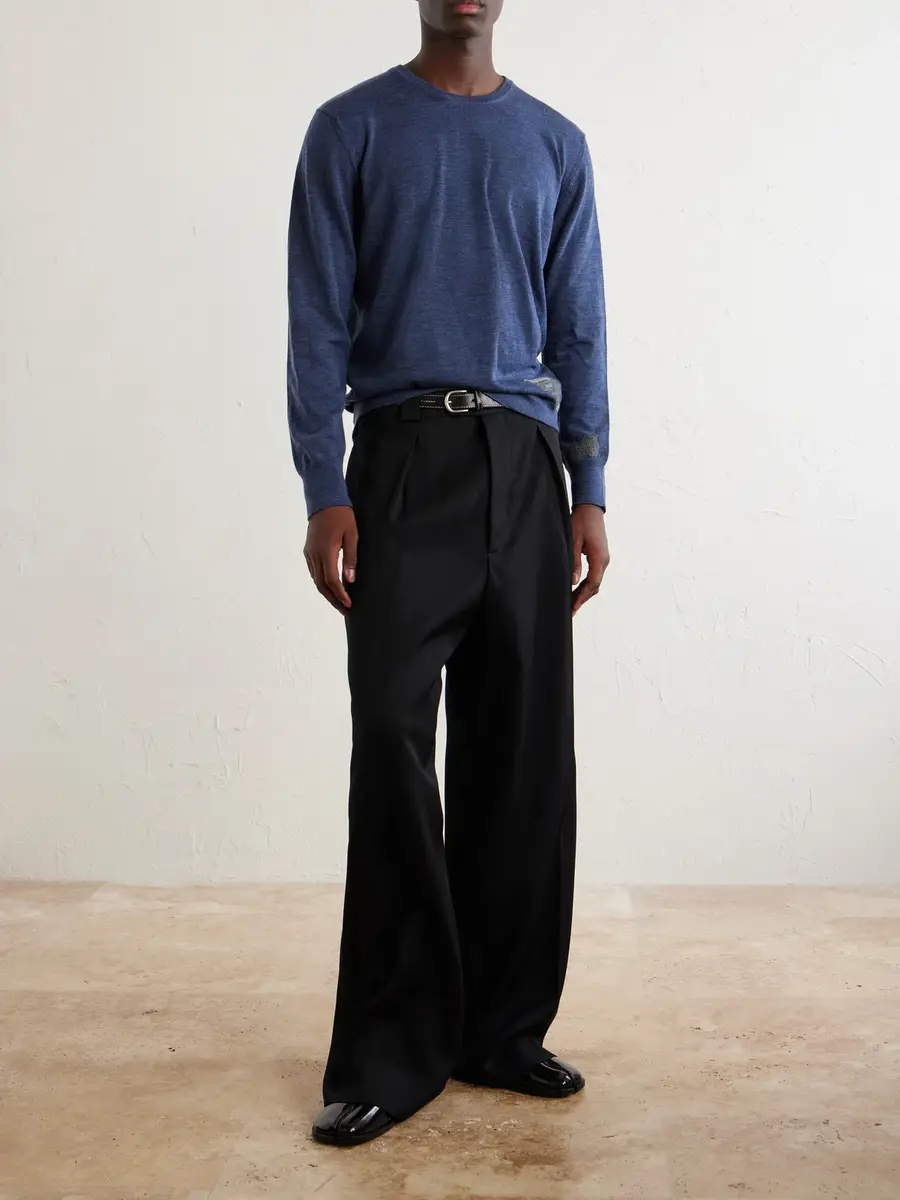 Maison Margiela Wool-Blend Mended Sweater - Men | Thumbnail 2 Maison Margiela Wool-Blend Mended Sweater - Men | Thumbnail 2