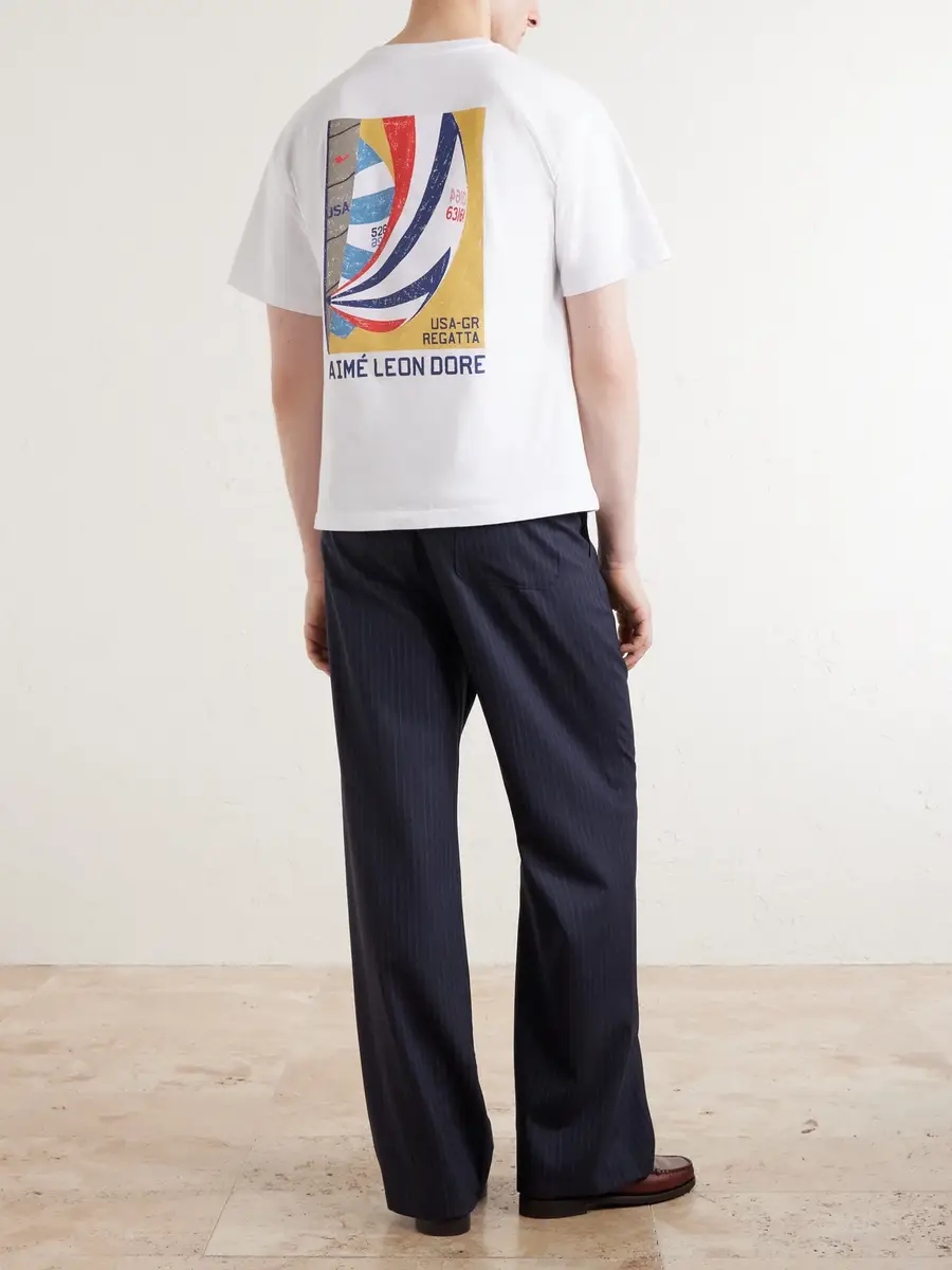 Aimé Leon Dore Logo-Print Cotton-Jersey T-Shirt - Men | Thumbnail 4 Aimé Leon Dore Logo-Print Cotton-Jersey T-Shirt - Men | Thumbnail 4