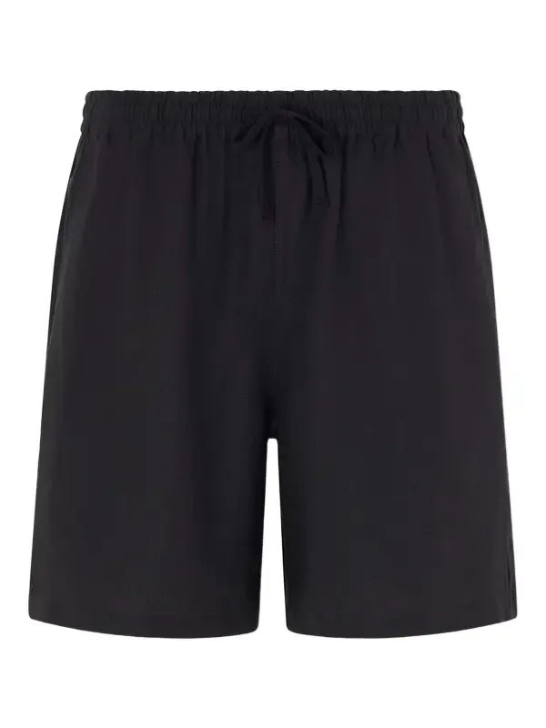 Straight-Leg Linen Drawstring Shorts - Men Straight-Leg Linen Drawstring Shorts - Men