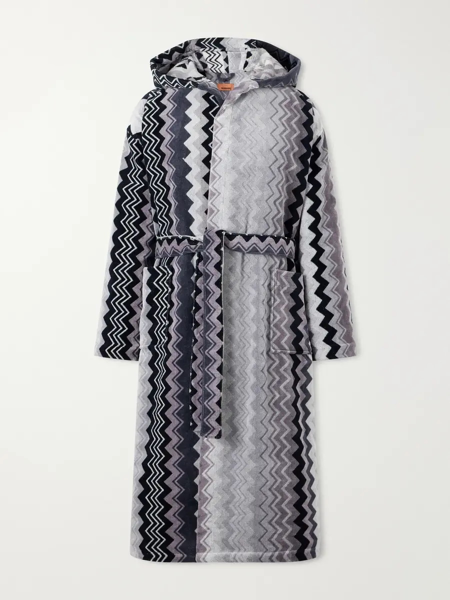 Missoni Home Giacomo Striped Cotton-Terry Hooded Robe - Men | Thumbnail 2 Missoni Home Giacomo Striped Cotton-Terry Hooded Robe - Men | Thumbnail 2