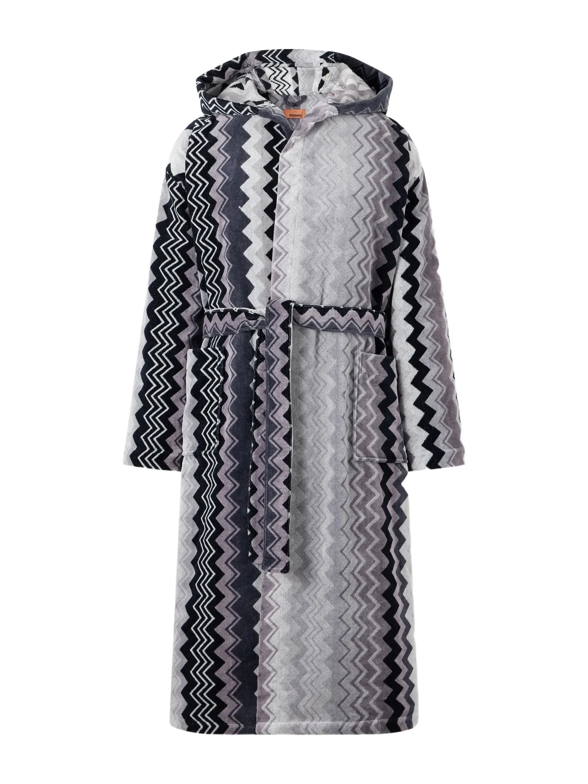 Missoni Home Giacomo Striped Cotton-Terry Hooded Robe - Men