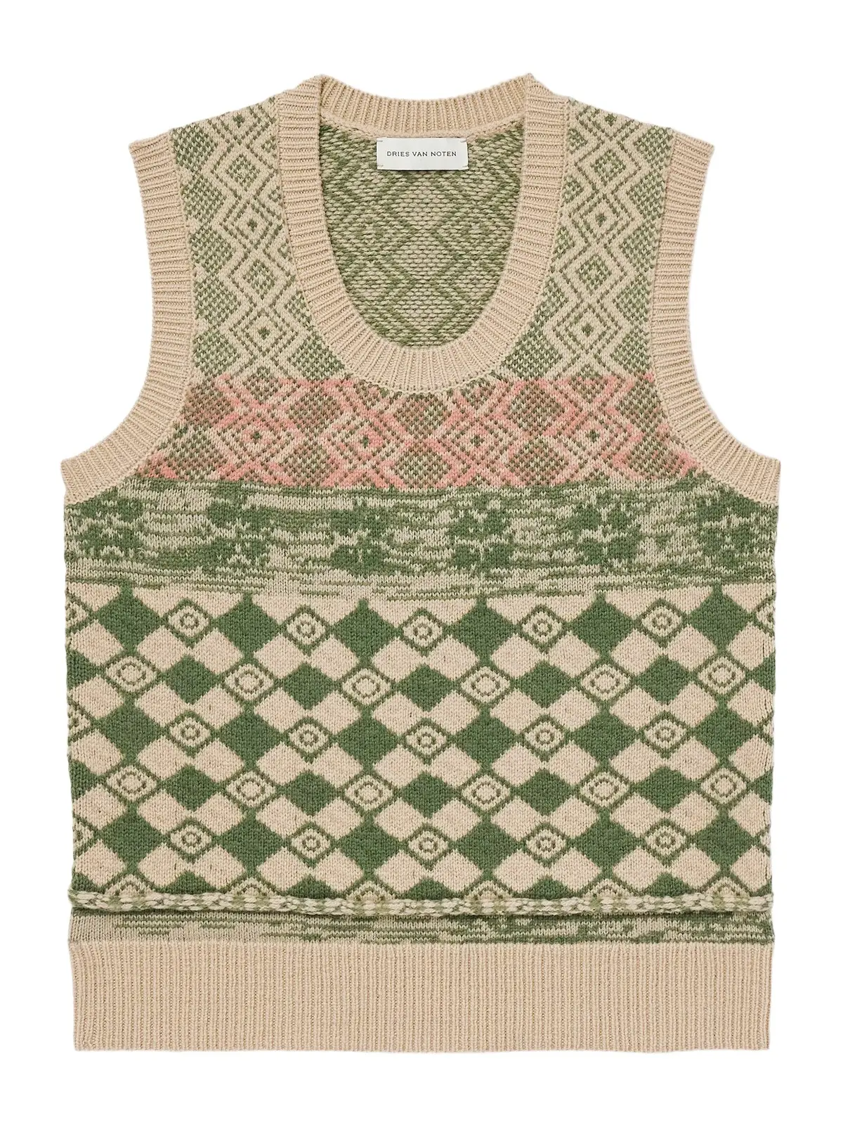Dries Van Noten Mahoba Wool-Jacquard Sweater Vest - Men