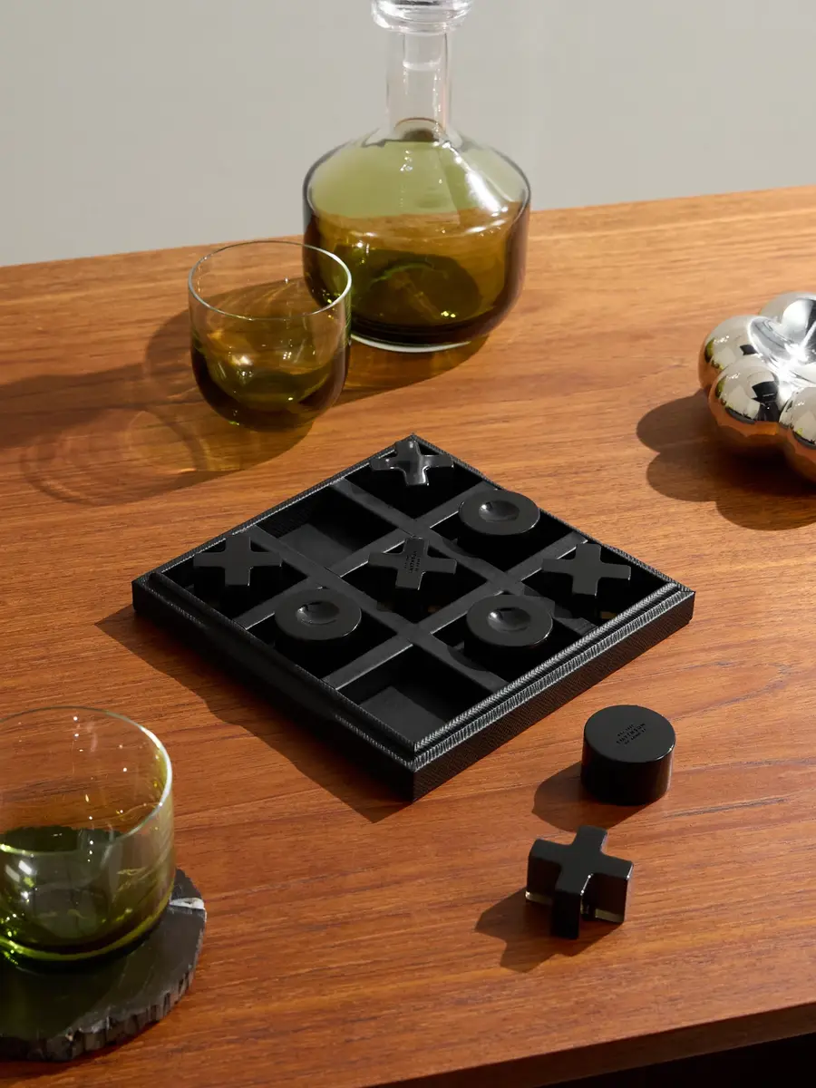 Smythson Textured-Leather Noughts and Crosses Set - Men | Thumbnail 2 Smythson Textured-Leather Noughts and Crosses Set - Men | Thumbnail 2