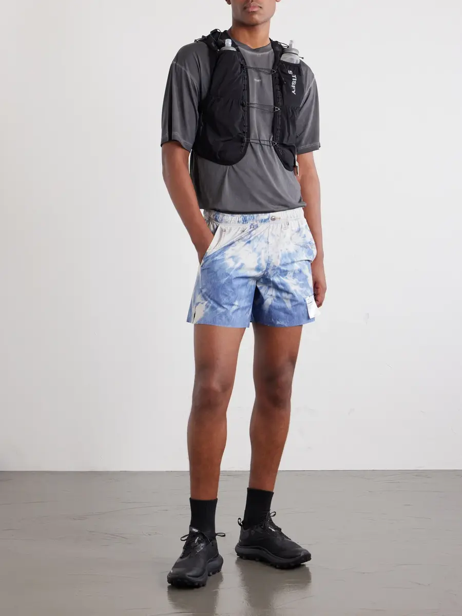 Satisfy Straight-Leg 5" Logo-Appliqu&eacute;d Printed PeaceShell&trade; Shorts - Men | Thumbnail 2