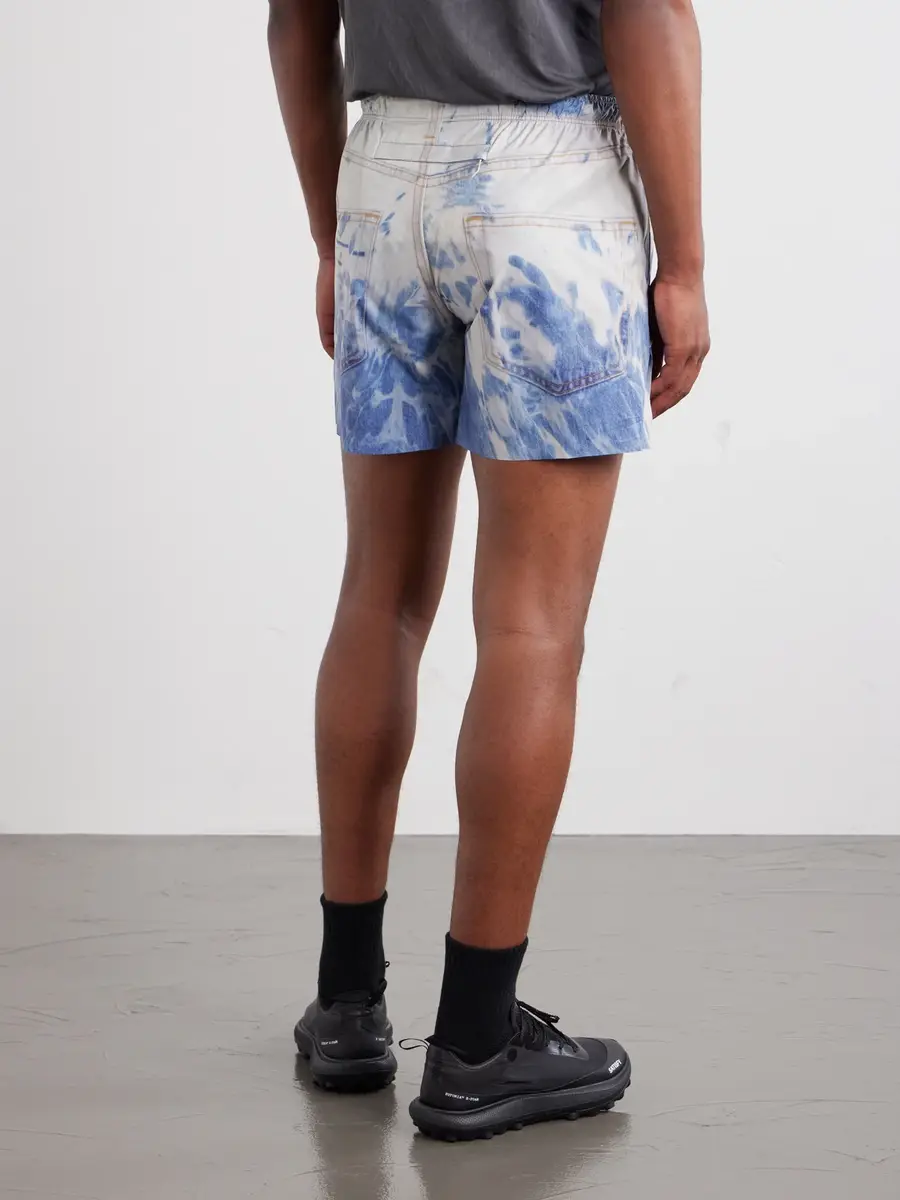 Satisfy Straight-Leg 5" Logo-Appliqu&eacute;d Printed PeaceShell&trade; Shorts - Men | Thumbnail 4
