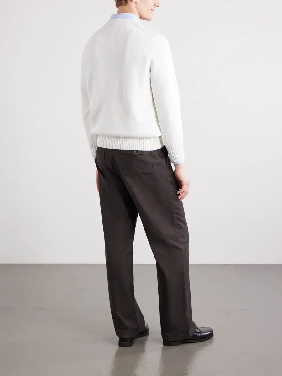 Anderson & Sheppard Cotton Sweater - Men | Thumbnail 4 Anderson & Sheppard Cotton Sweater - Men | Thumbnail 4