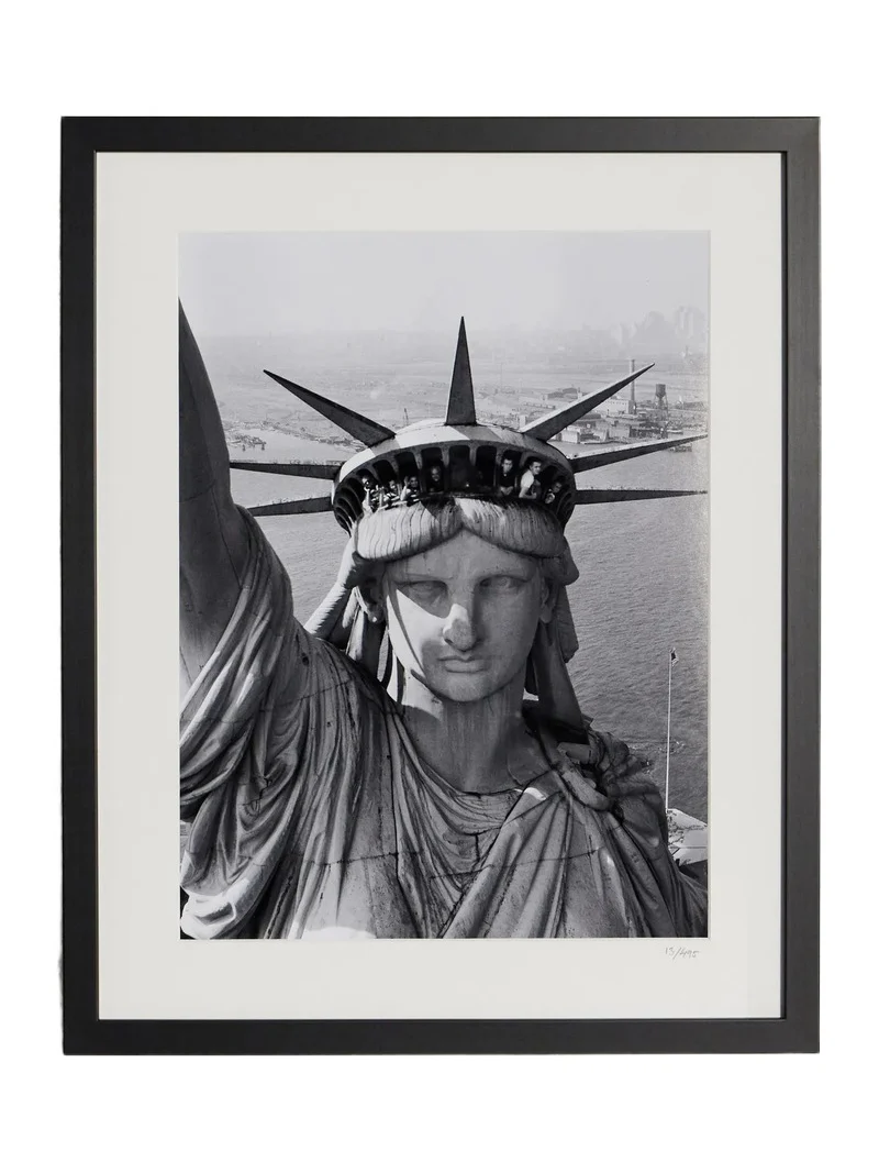 Sonic Editions Framed 1951 Sightseeing from the Statue of Liberty Print, 40" x 50" - Men