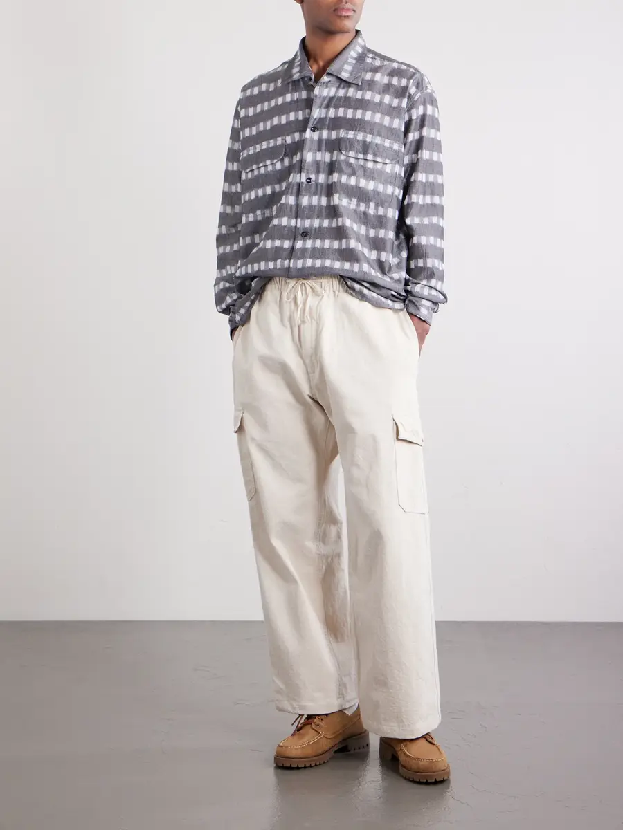 Monitaly Milano Printed Cotton Shirt - Men | Thumbnail 2 Monitaly Milano Printed Cotton Shirt - Men | Thumbnail 2