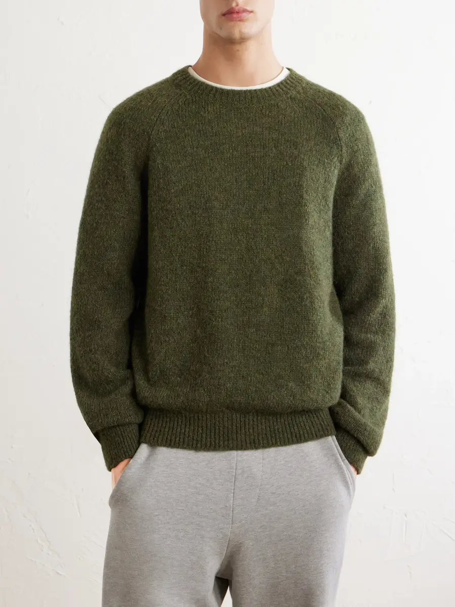 Dries Van Noten Brushed Alpaca-Blend Sweater - Men | Thumbnail 3 Dries Van Noten Brushed Alpaca-Blend Sweater - Men | Thumbnail 3