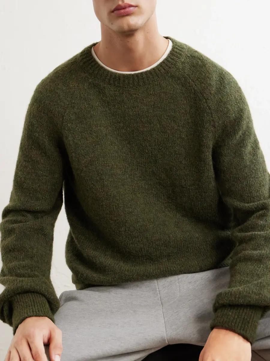 Dries Van Noten Brushed Alpaca-Blend Sweater - Men | Thumbnail 5 Dries Van Noten Brushed Alpaca-Blend Sweater - Men | Thumbnail 5
